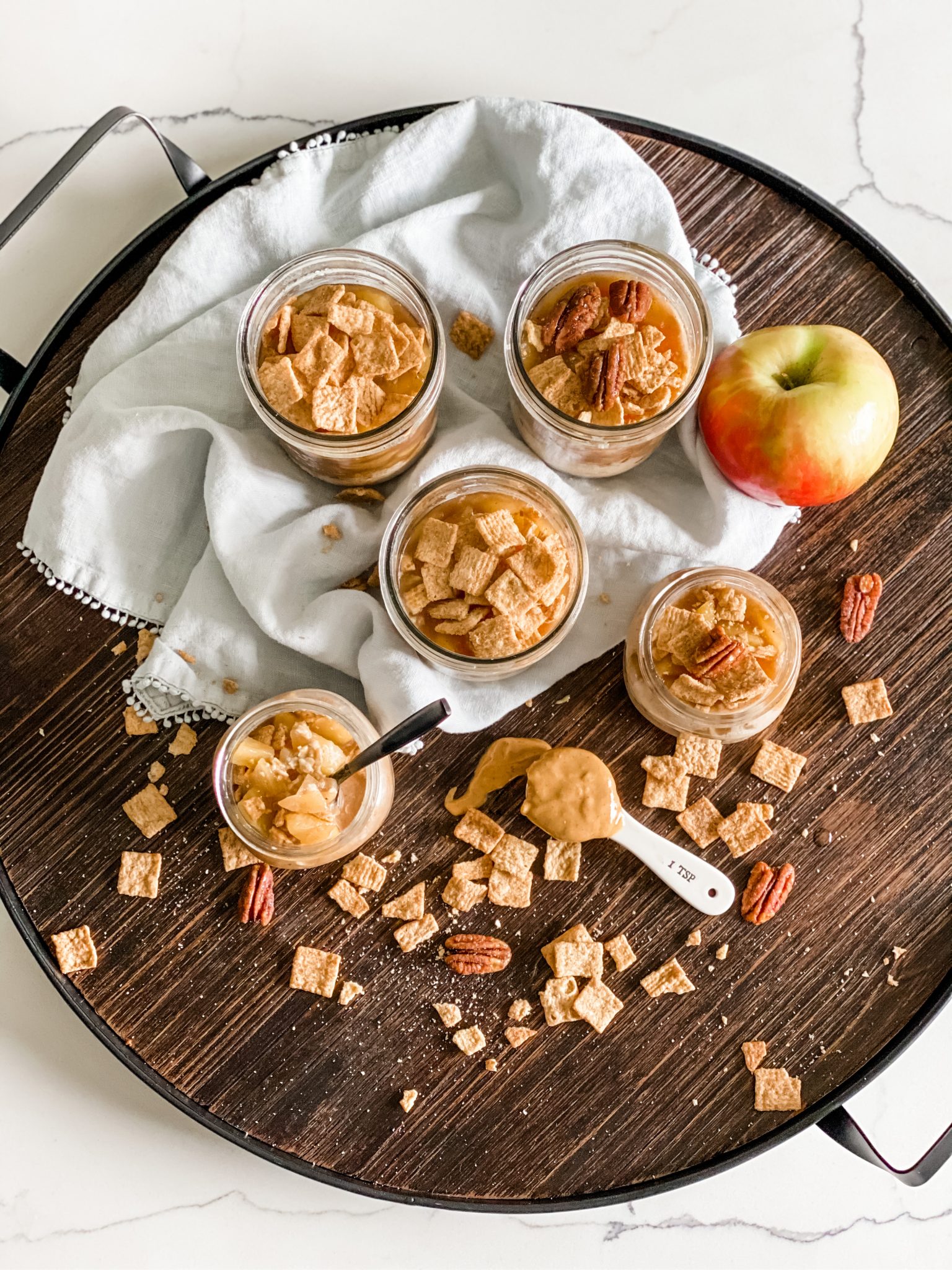 Easy Apple Pie Overnight Oats Pound Dropper