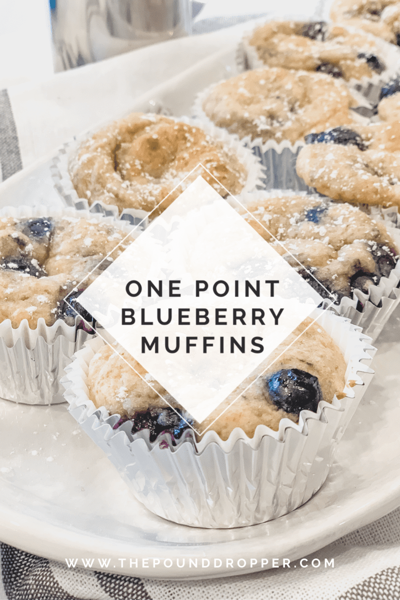 One Point Blueberry Muffins via @pounddropper