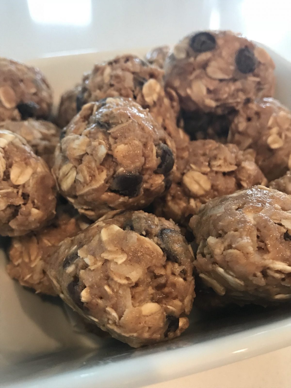 No Bake Peanut Butter Protein Bites Pound Dropper