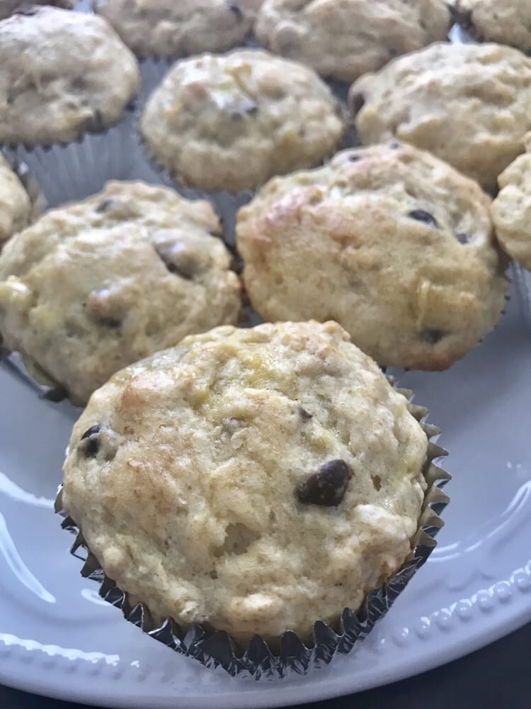 Banana Chocolate Chip Muffins Pound Dropper