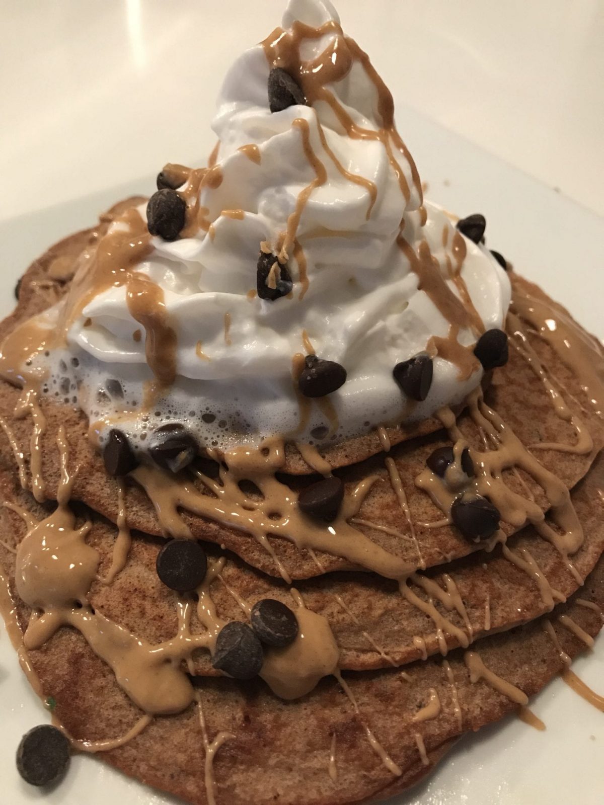 Chocolate Peanut Butter Pancakes Pound Dropper
