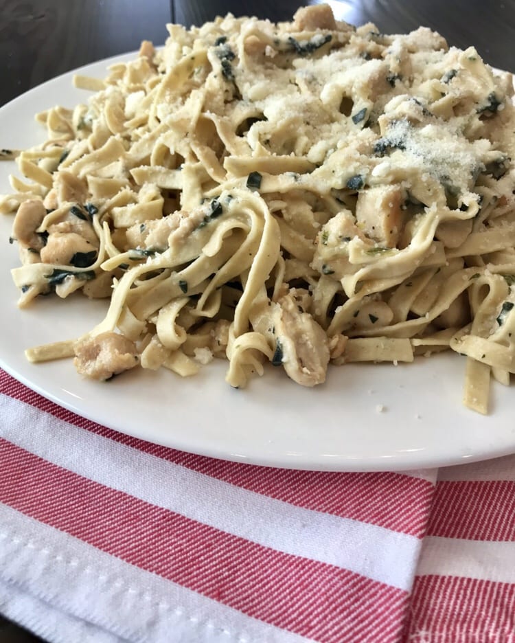 Spinach Artichoke Chicken Fettuccine Pound Dropper