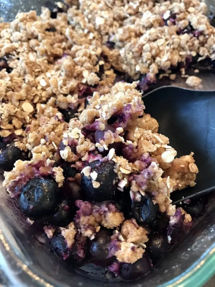 Warm Blueberry Crisp