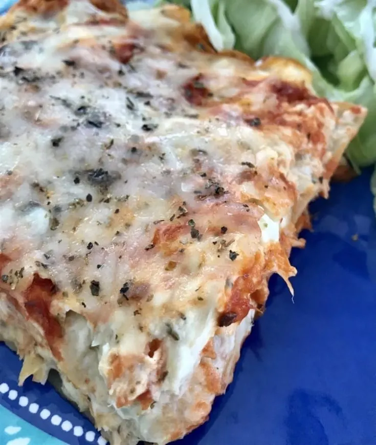 Cream Cheese Chicken Lasagna - Pound Dropper