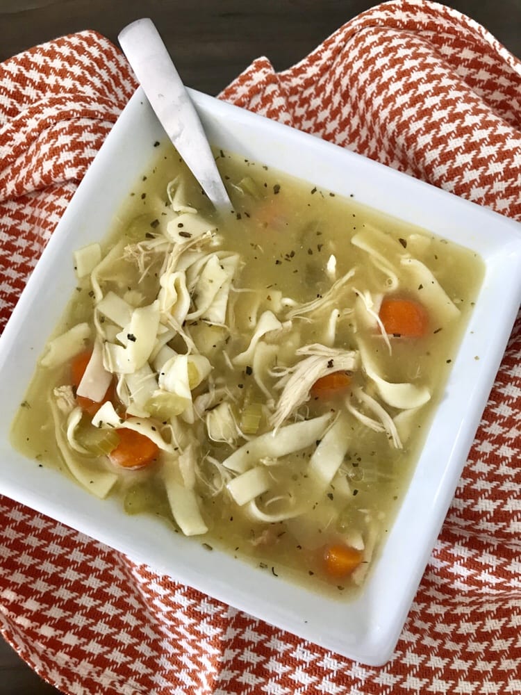 Crockpot Chicken Noodle Soup –