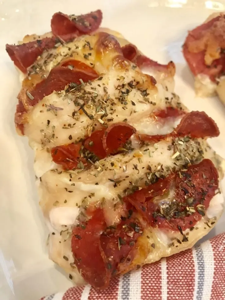 One Point Hasselback Pizza Chicken
