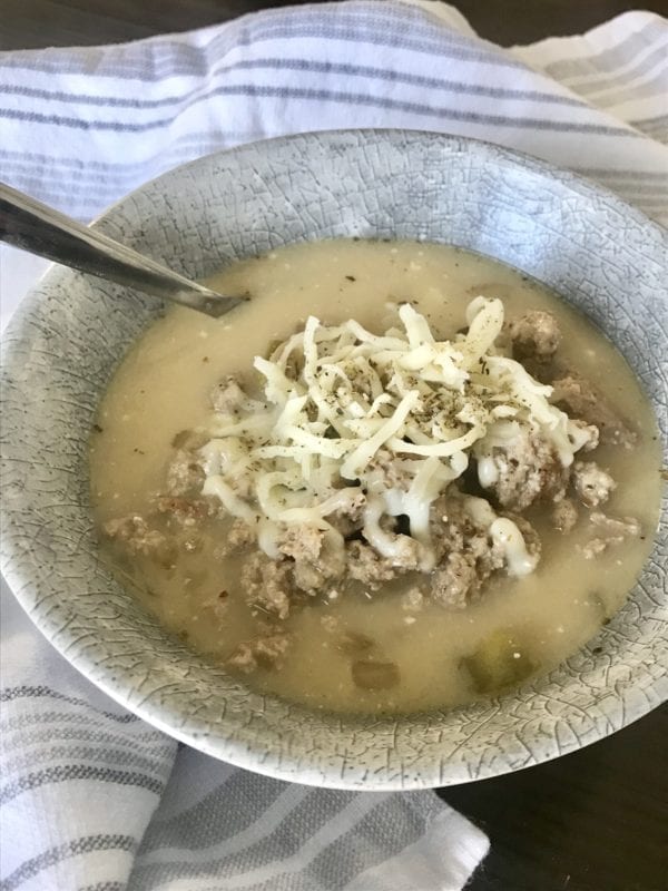 Skinny Philly Cheese Soup - Pound Dropper