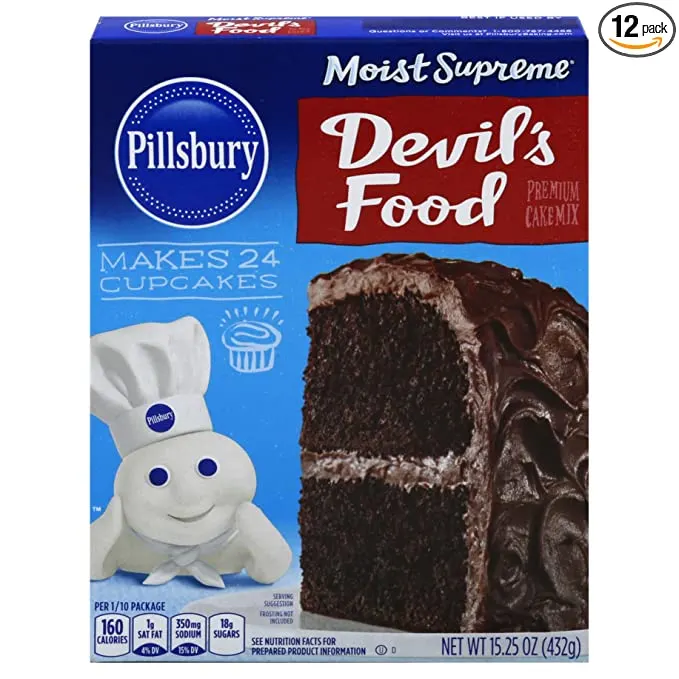 sugar-free Pillsbury Devil's Food Cake mix