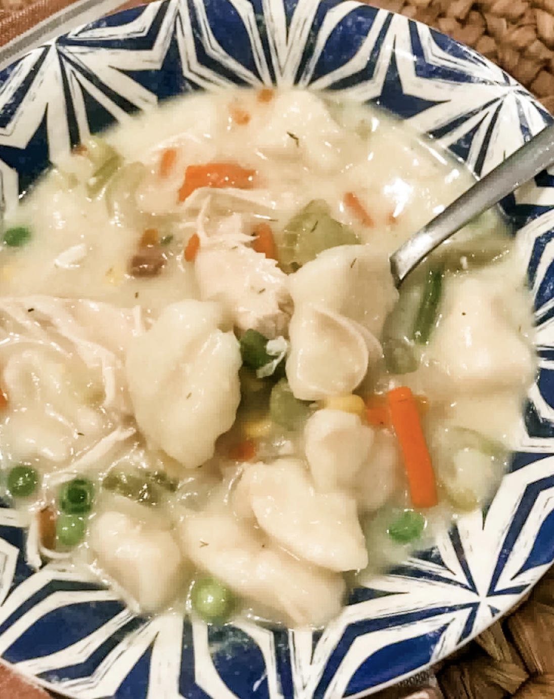 One Pot Chicken and Dumplings - Pound Dropper
