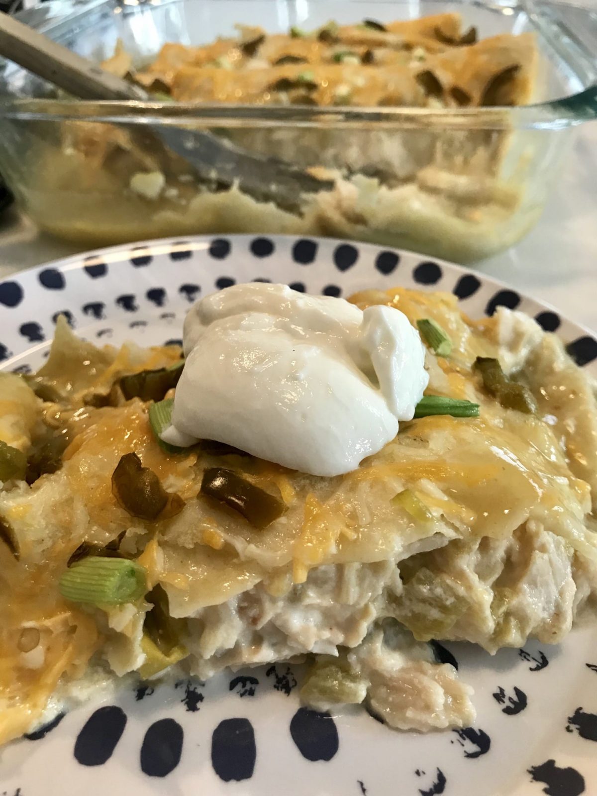 White Chicken Enchiladas