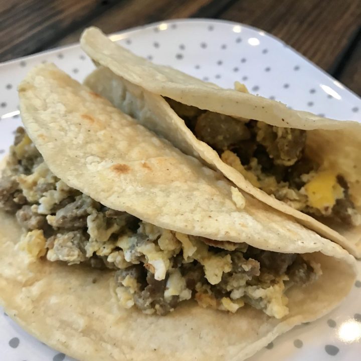 Sausage And Egg Breakfast Tacos Pound Dropper