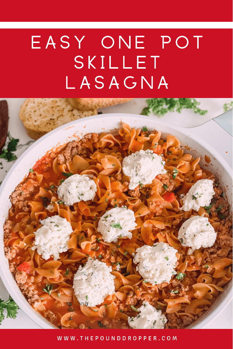 This Easy One Pot Skillet Lasagna is a great alternative to regular lasagna. This is truly a family favorite-tasty and easy to whip up for any night of the week!
