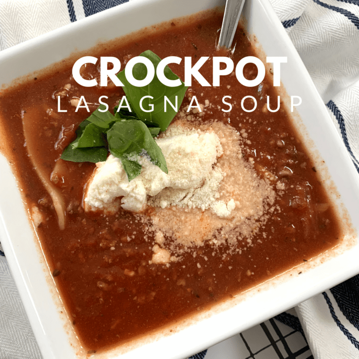 Crockpot Lasagna Soup