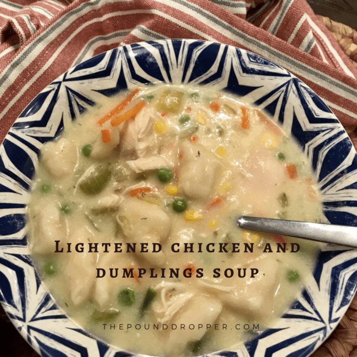 Lightened Chicken and Dumplings Soup