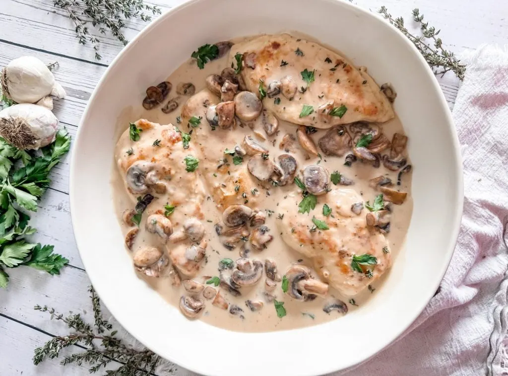 Easy One Pan Chicken Marsala Pound Dropper