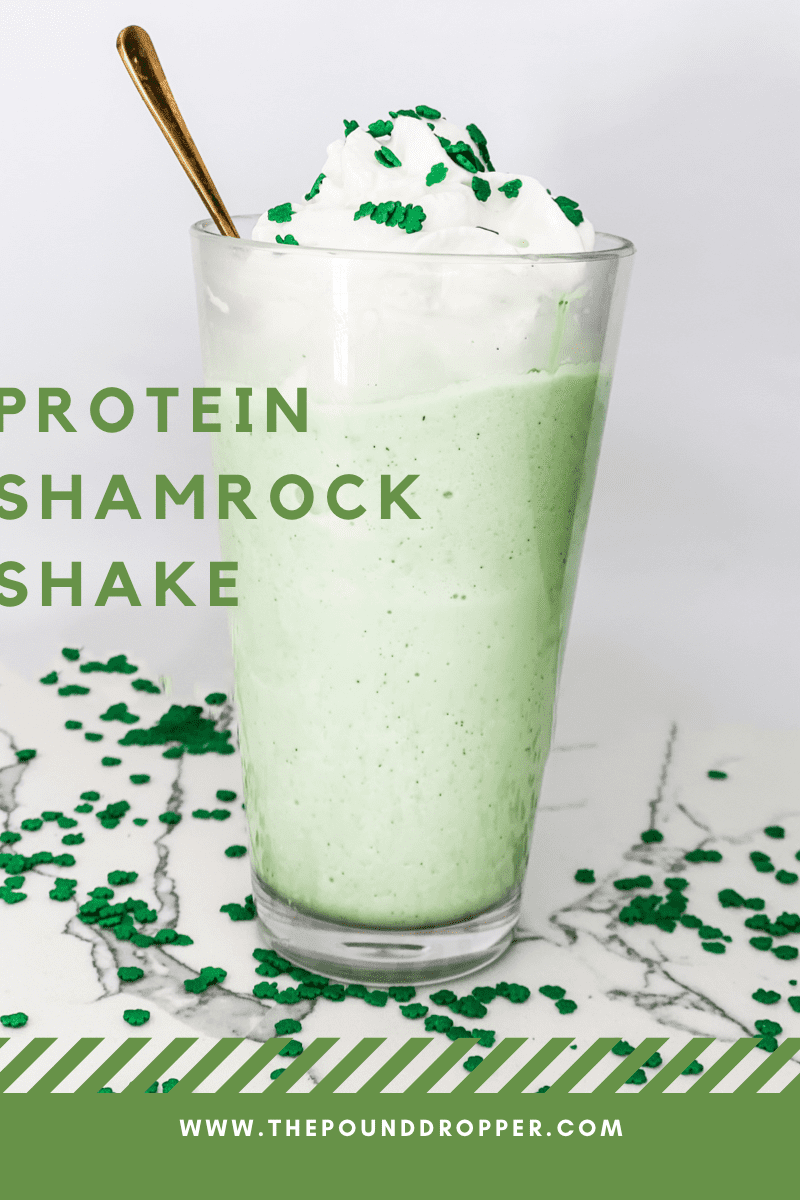 This McDonald's Shamrock Shake Copycat has all the flavor without all the calories! A must try! via @pounddropper