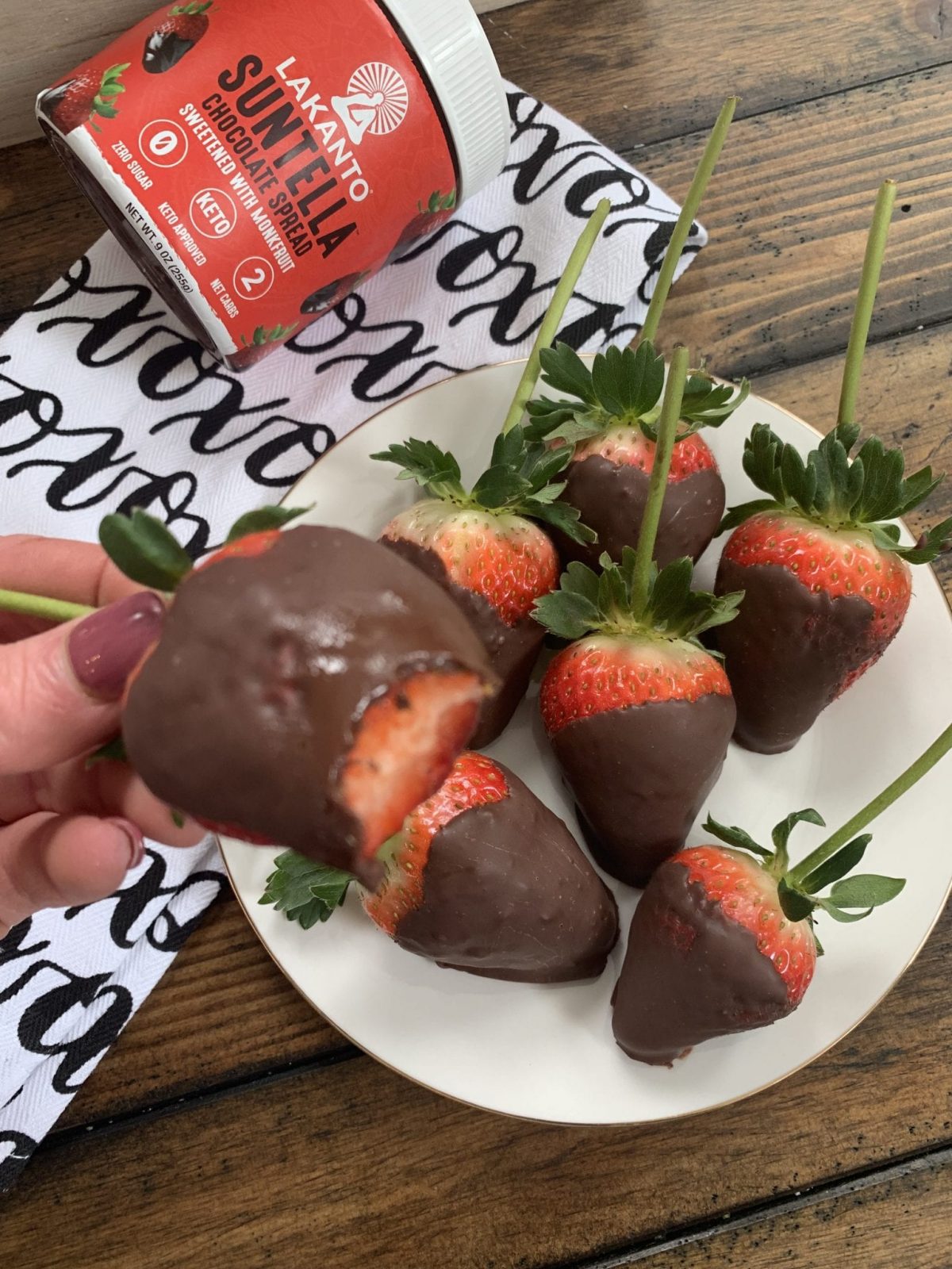 Sugar Free Chocolate Covered Strawberries Pound Dropper