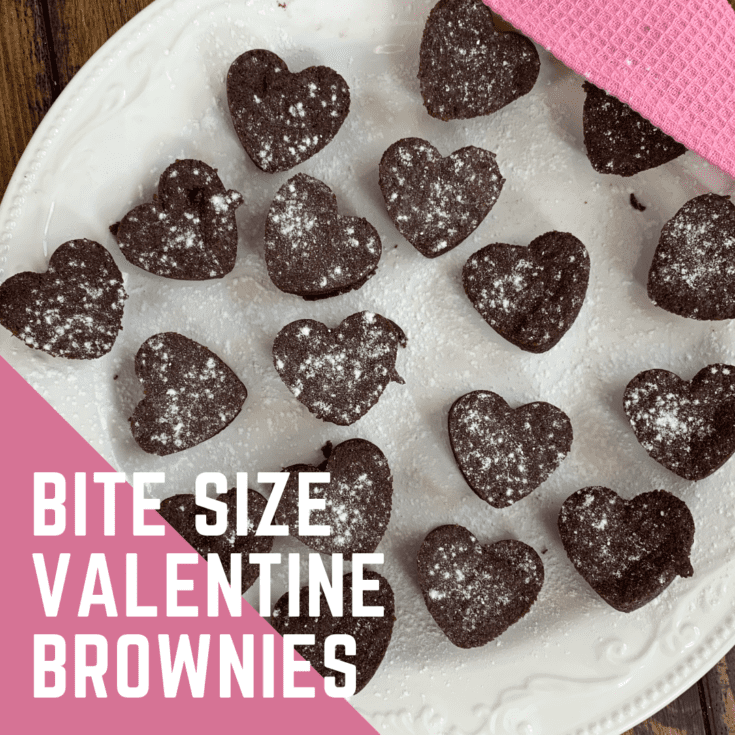 Bite Size Valentine Brownies
