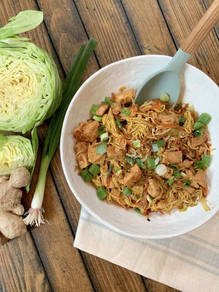 Lighter Chicken Chow Mein