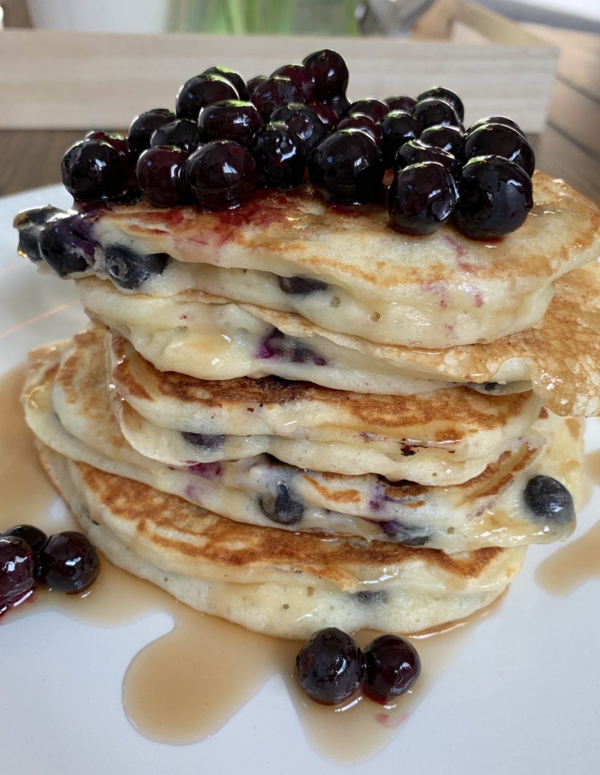 Best Fluffy Blueberry Lemon Pancakes Pound Dropper