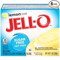 JELL-O Instant Lemon Pudding & Pie Filling (1 oz Boxes, Pack of 6)