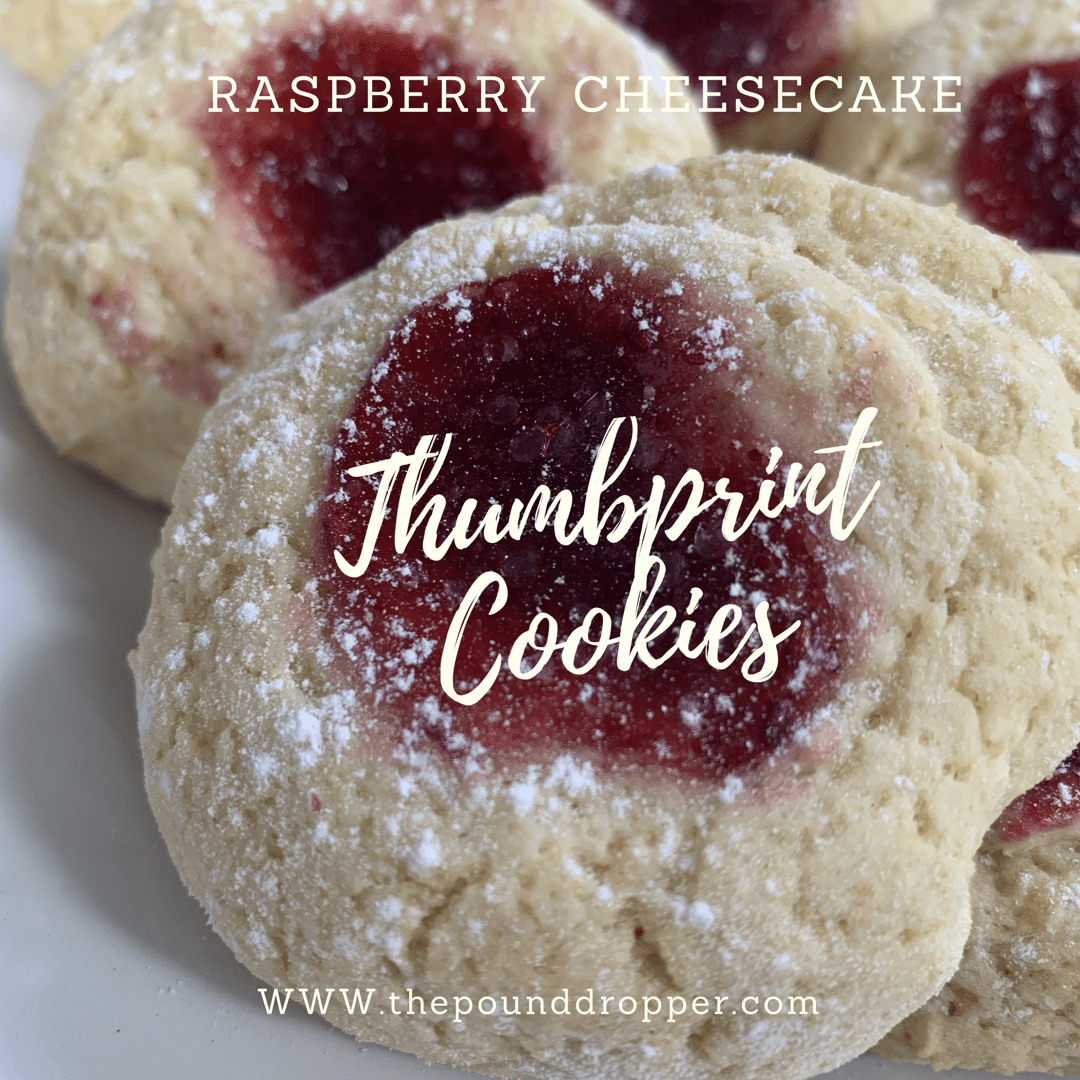 Raspberry Cheesecake Thumbprint Cookies - Pound Dropper