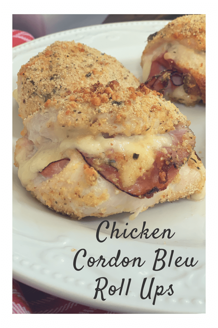 Chicken Cordon Bleu Roll-Ups