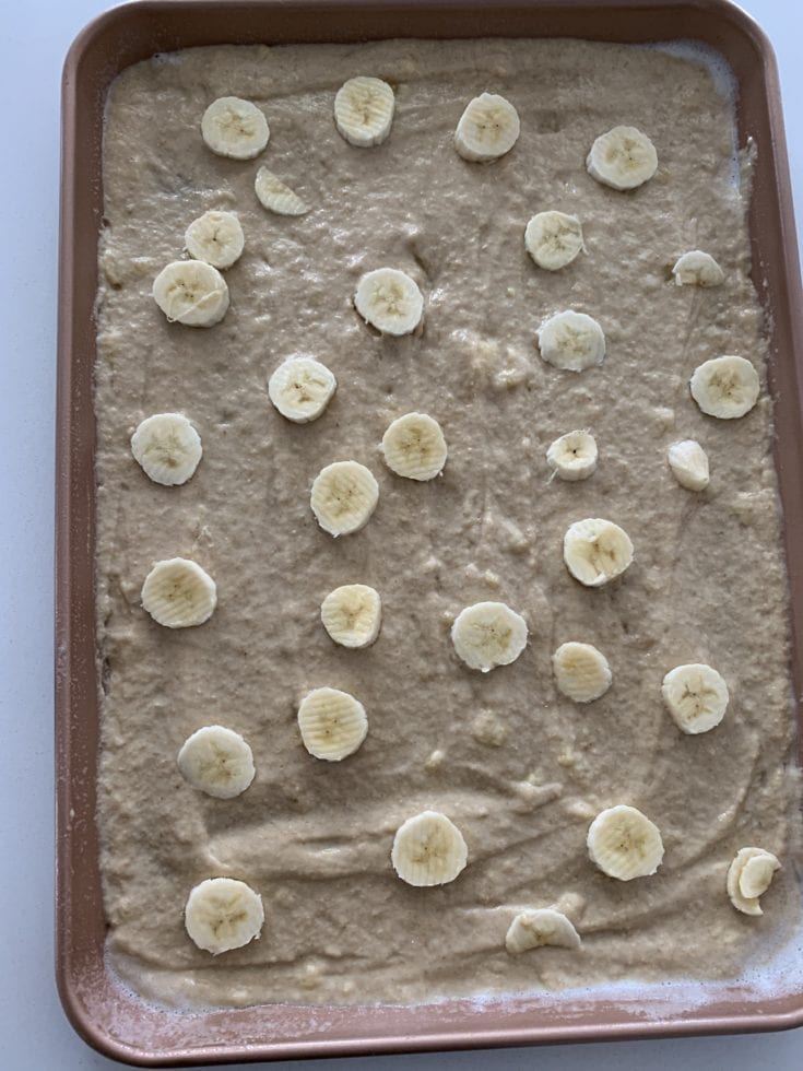 Banana Chocolate Chip Sheet Pancakes Pound Dropper