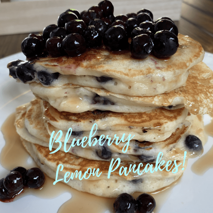 Best Fluffy Blueberry Lemon Pancakes Pound Dropper
