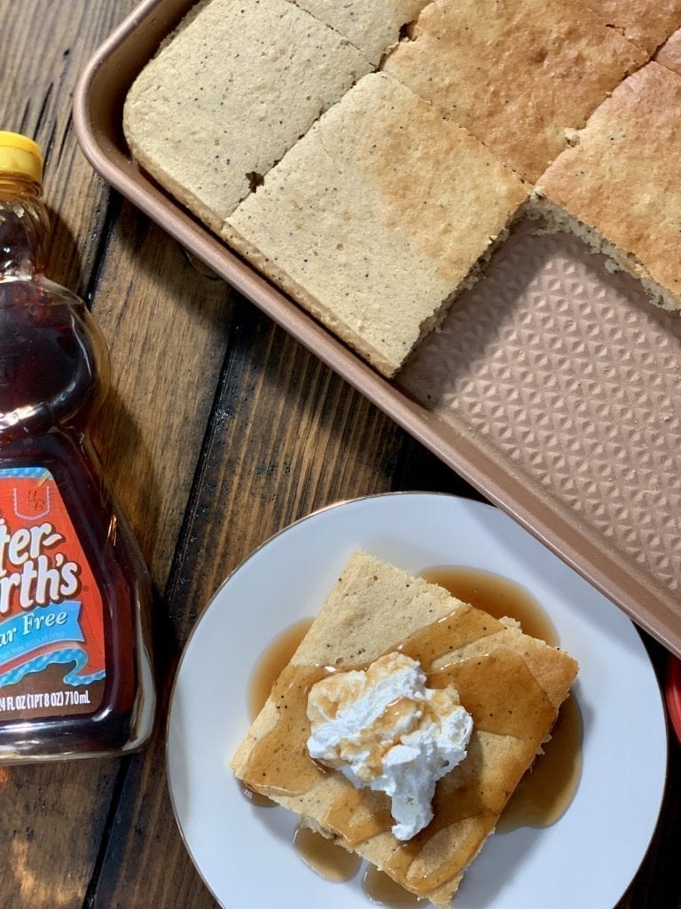 Almond Poppy Seed Sheet Pancakes Pound Dropper