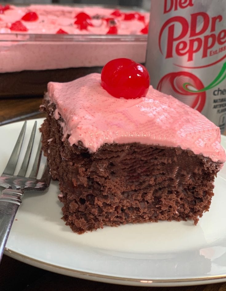 Skinny Cherry Dr Pepper Chocolate Cake