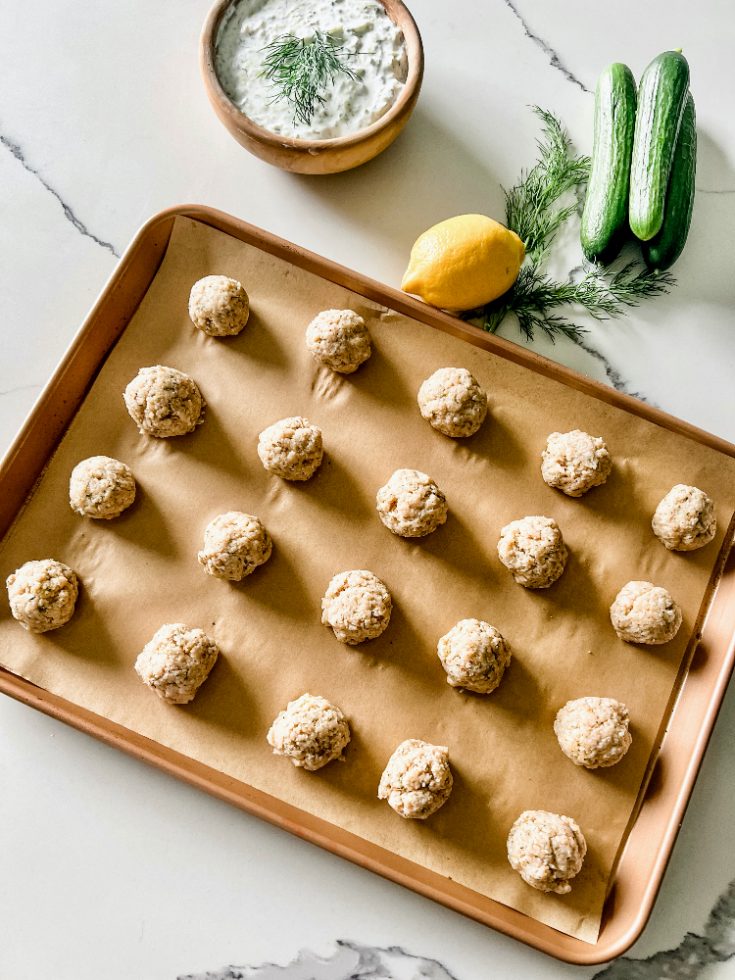 Greek Chicken Meatballs Pound Dropper