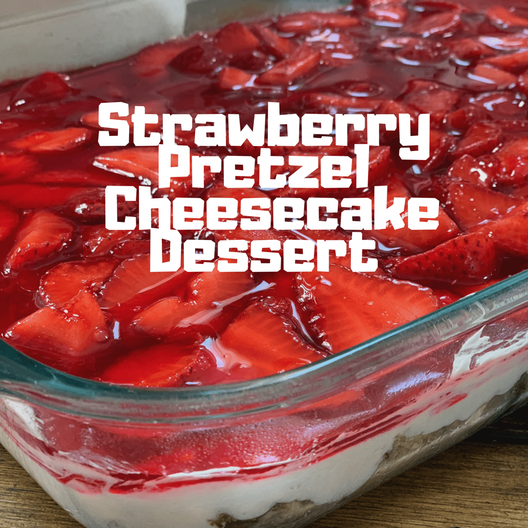 Lightened Up Strawberry Pretzel Cheesecake Dessert Pound Dropper