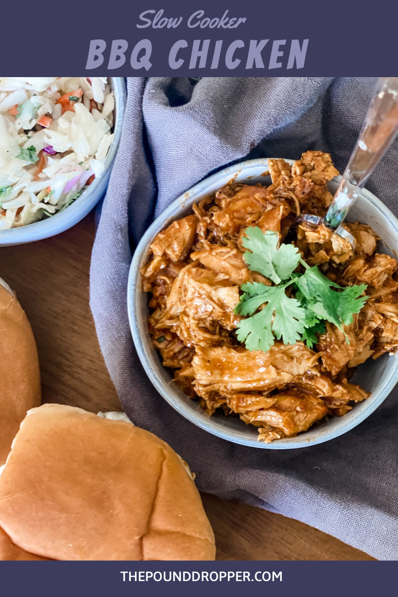 This Zero Point BBQ Slow Cooker Chicken is one those recipes that should be on everyone's dinner rotation! via @pounddropper