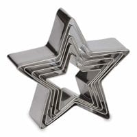 5 pcs Stainless Steel Five-pointed Star Cookie Cutter