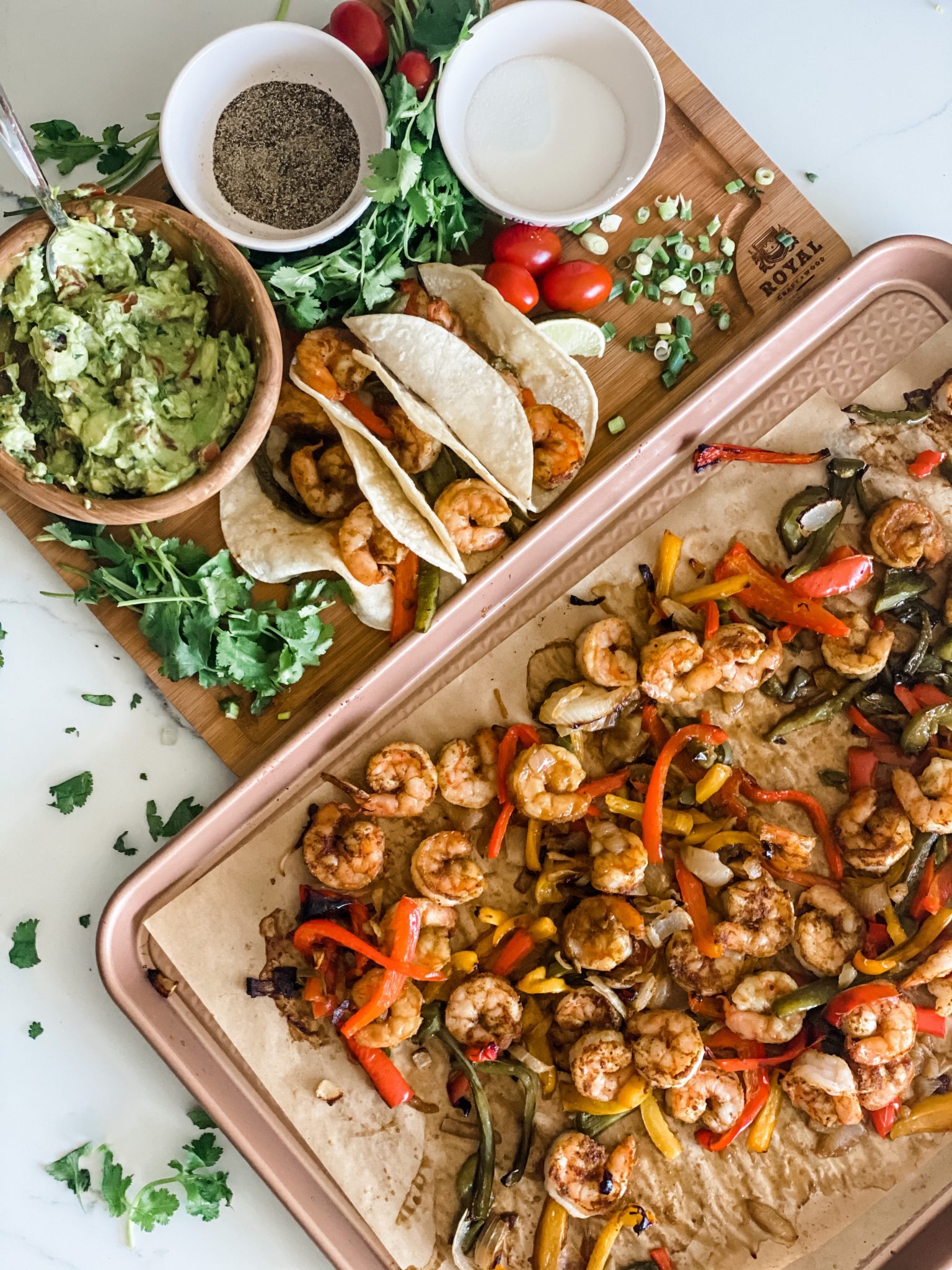 Zero Point Sheet Pan Shrimp Fajitas Pound Dropper