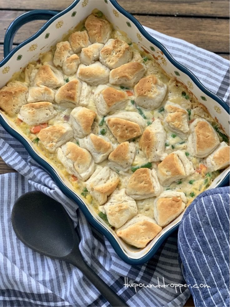 Chicken Pot Pie Biscuit Casserole Pound Dropper