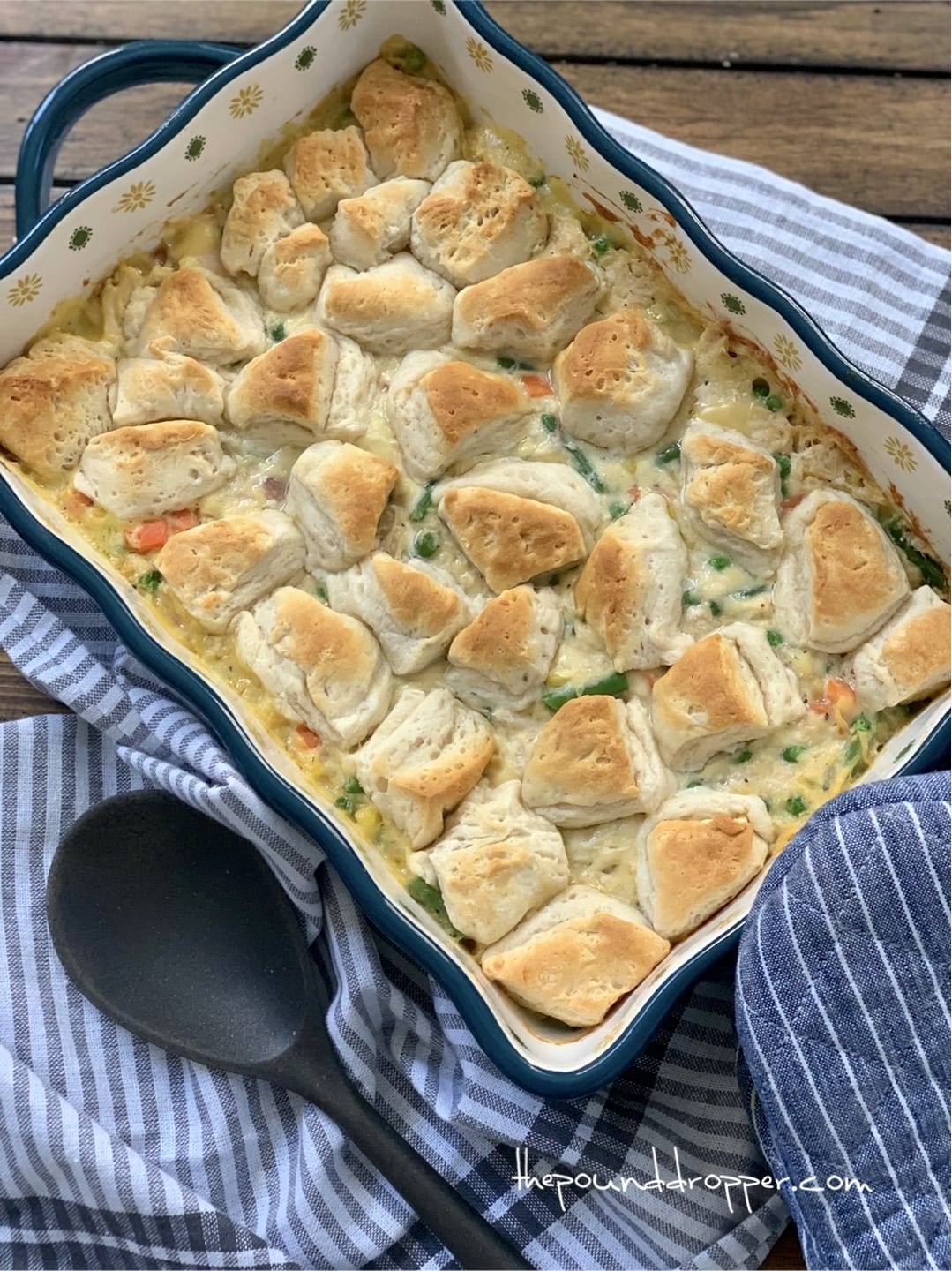 Chicken Pot Pie Biscuit Casserole Pound Dropper