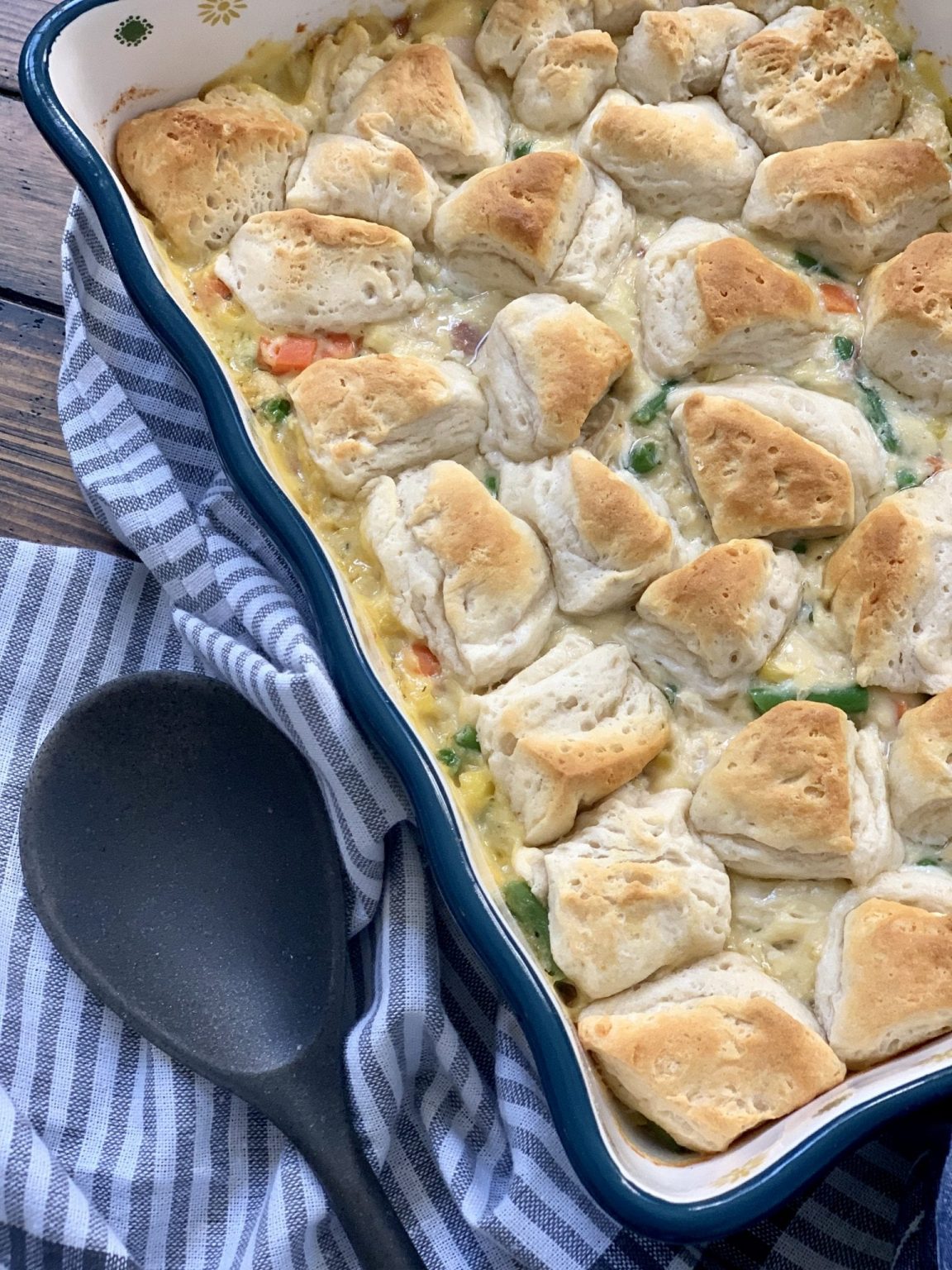 Chicken Pot Pie Biscuit Casserole Pound Dropper