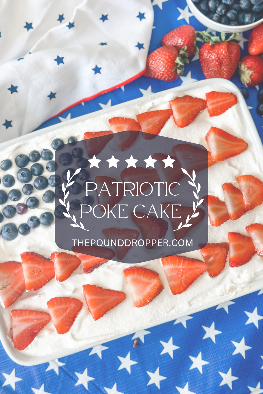 WW Patriotic Poke Cake via @pounddropper