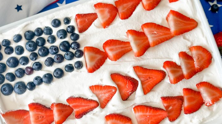 The Best Ever Gluten-Free American Flag Cake - A Girl Defloured