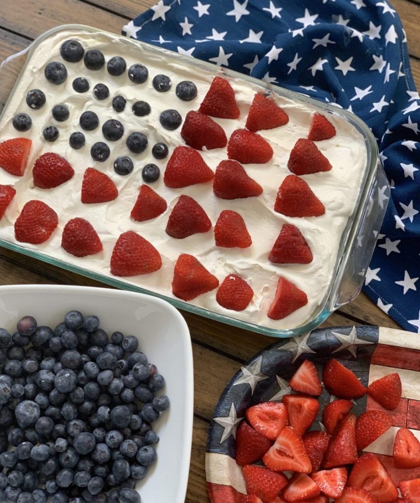 WW Patriotic Poke Cake - Pound Dropper