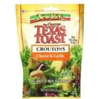 New York, The Original Texas Toast, Cheese & Garlic Croutons, 5oz Bag (Pack of 3)