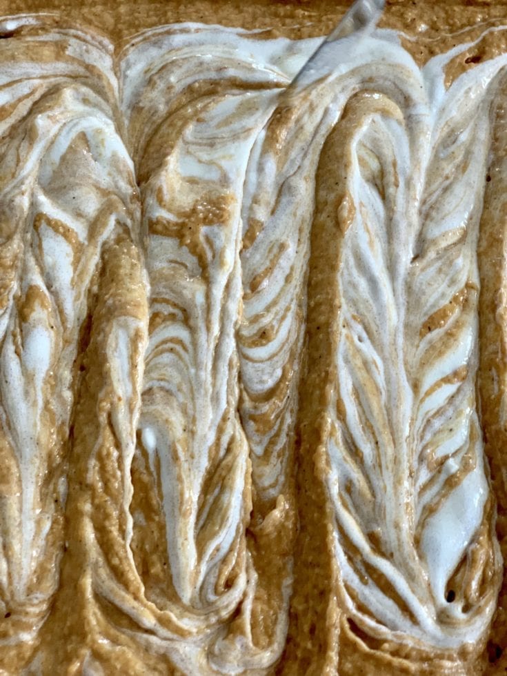 One Point Sheet Pan Pumpkin Bars Pound Dropper