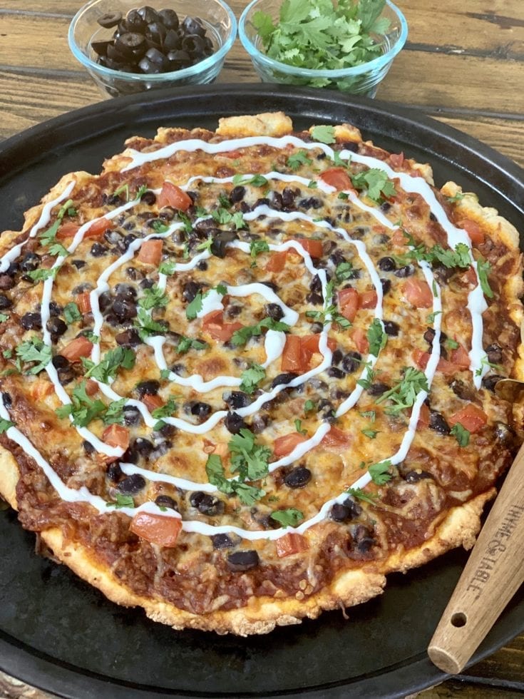 Skinny Enchilada Pizza