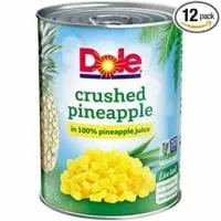 Dole Crushed Pineapple in Juice, 20 Ounce Cans (Pack of 12)