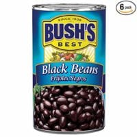 BUSH'S BEST 15 oz Canned Black Beans, Source of Plant Based Protein and Fiber