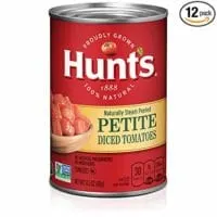 Hunt's Petite Diced Tomatoes, 14.5 Oz., Pack of 12