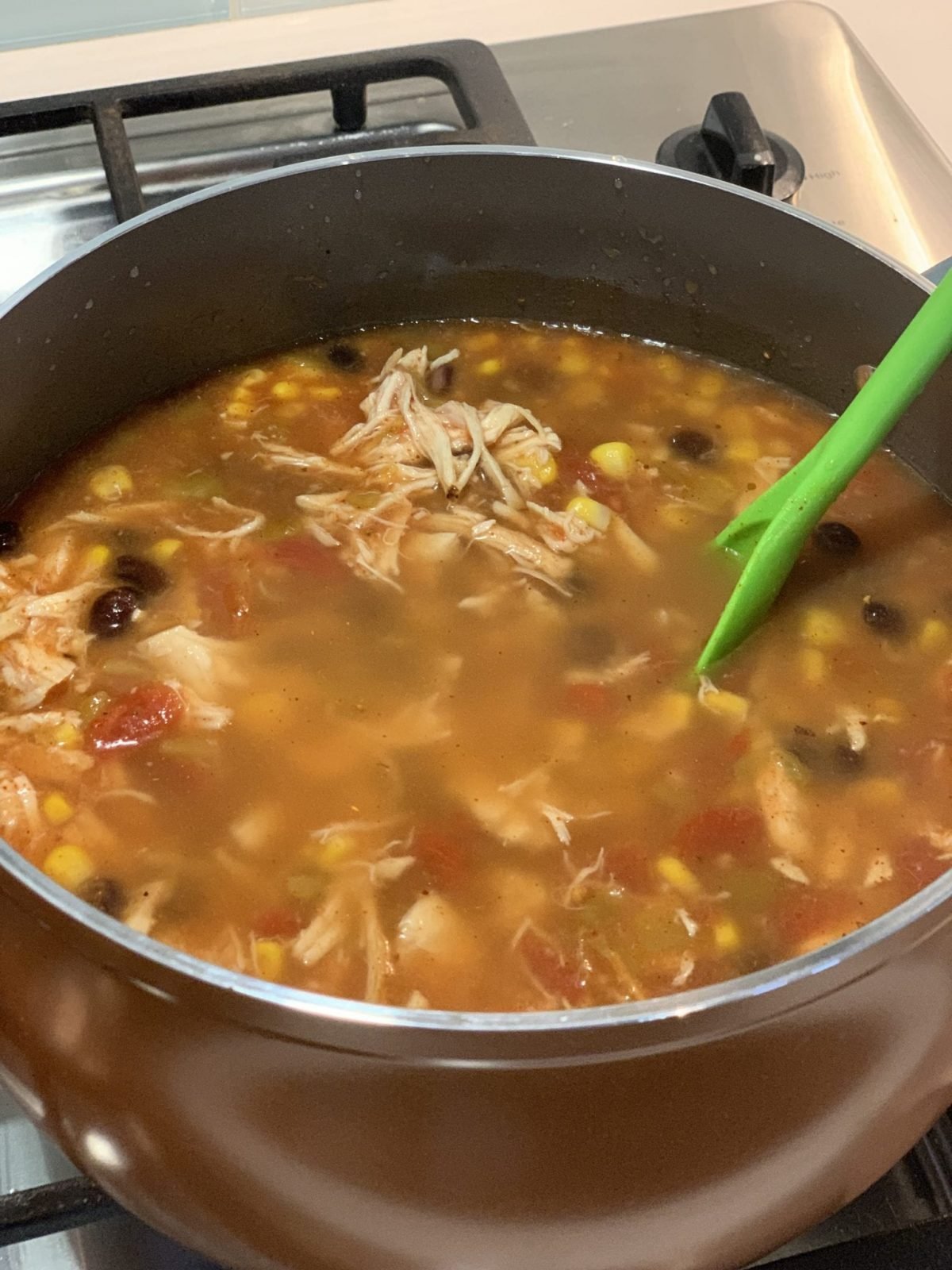 Low Point Creamy Chicken Enchilada Soup - Pound Dropper