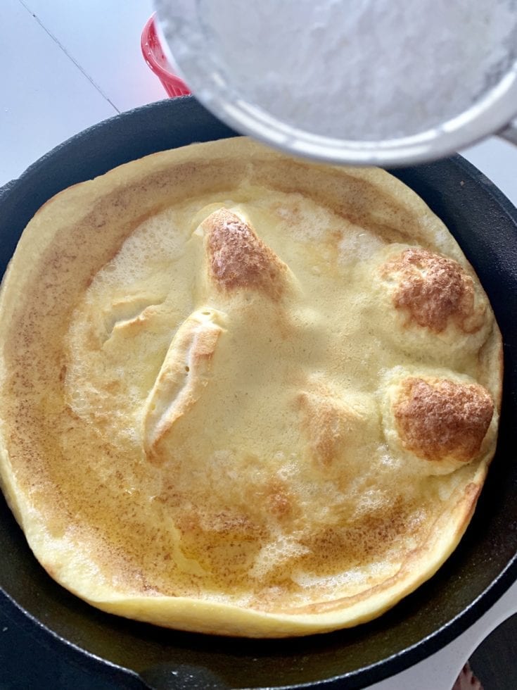 Easy German Pancake with Berries Pound Dropper